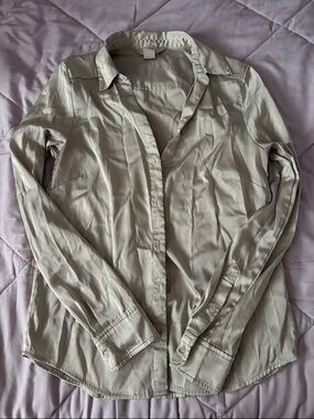 Light Beige Button-Up Shirt